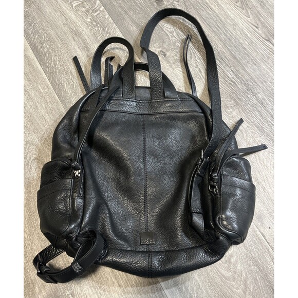KOOBA Women’s Backpack Pebbled Leather Black Handcrafted - Picture 2 of 10